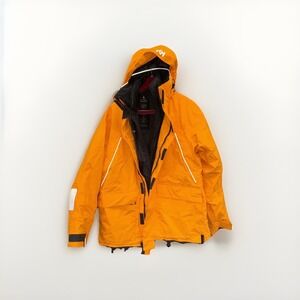 Helly Hansen Seabourn PolarShield Full Zip Hooded Parka Jacket Orange Men Size L